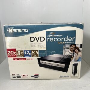 MEMOREX MRX-530LE DVD LIGHTSCRIBE RECORDER CD New Open Box